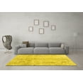 thumbnail image 3 of Ahgly Company Machine Washable Indoor Rectangle Persian Yellow Traditional Area Rugs, 7' x 9', 3 of 4