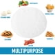 thumbnail image 4 of Paquete de 100 revestimientos de pergamino para freidora de aire - Pergamino antiadherente de 9" (~22,9 cm) para freidoras de aire, vaporizadores de bambú y vaporizadores de alimentos TUNC Sencillez, 4 of 5