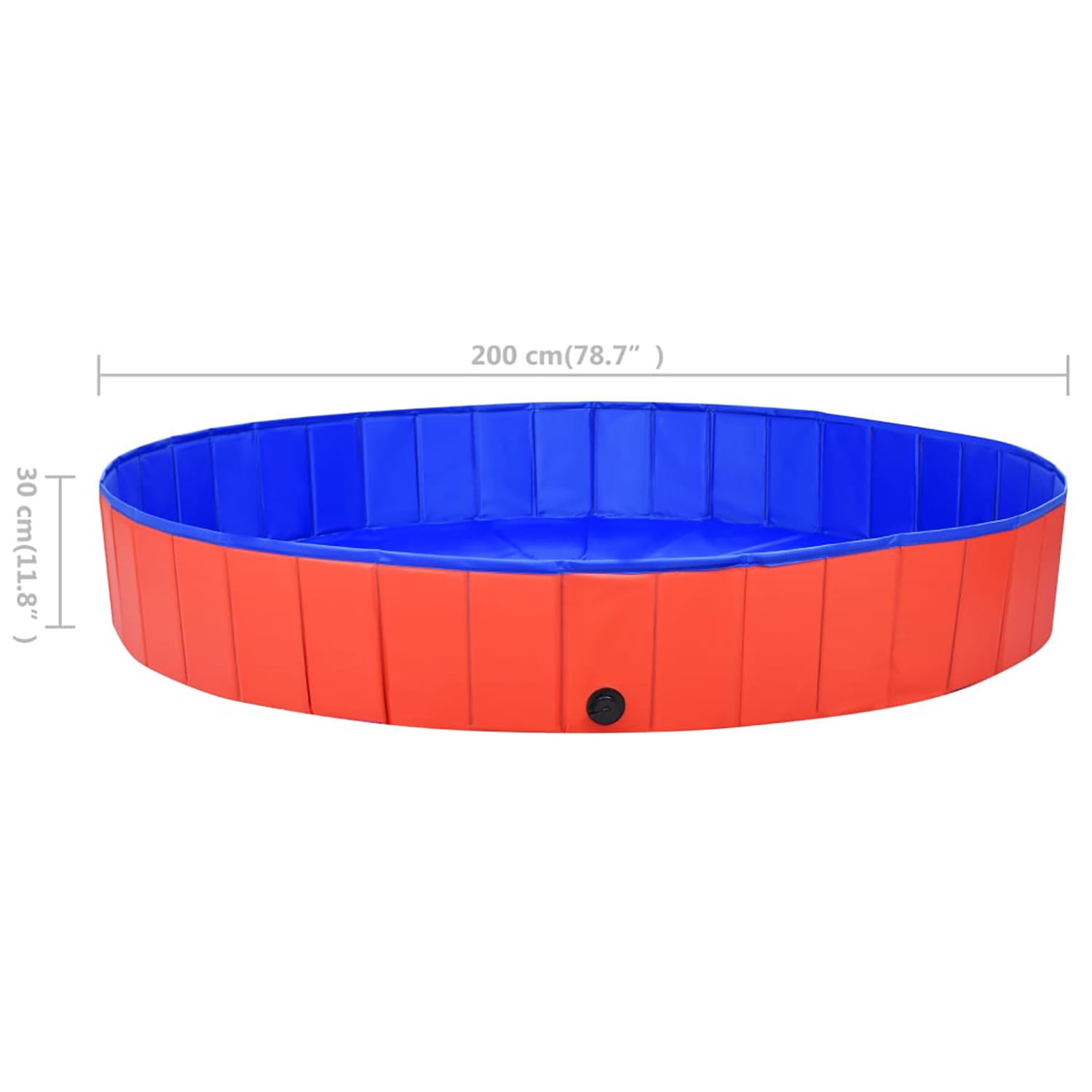 Pefilos 78.7" Foldable Dog Swimming Pool Large, Medium, Small Sizes, PVC Pet Pool for Outdoor, Red Pefilos 78.7" Foldable Dog Swimming Pool Large, Medium, Small Sizes, PVC Pet Pool for Outdoor, Red