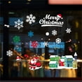thumbnail image 2 of HCTSHG Christmas Window Clings, Snowflake Santa Reindeer Decals for Glass, Xmas Holiday Window Stickers for Home Party Decoration and Seasonal Decor, 2 of 7