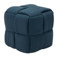 thumbnail image 1 of Accent Chair, Fabric, Wood, Navy, Living Lounge Cafe Room Hotel Lobby Hospitality, 1 of 6