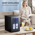 thumbnail image 3 of FREE VILLAGE 18L/0.6Cu.Ft Beverage Refrigerator Cooler 24 Can,Mini Fridge with Quiet Compressor,LED Light,Freestanding Small Fridge with Electronic Temperature Control for Home and Bar(40-61 ℉), 3 of 7