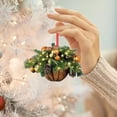 thumbnail image 2 of Christmas Tree Decoration 1PC Christmas Pendant Hanging Basket,Wood Gift Hanging Pendant Ornaments Basket,Christmas Hanging Decoration Wood Christmas Hangs,Christmas Tree Hanging Pendant, 2 of 2