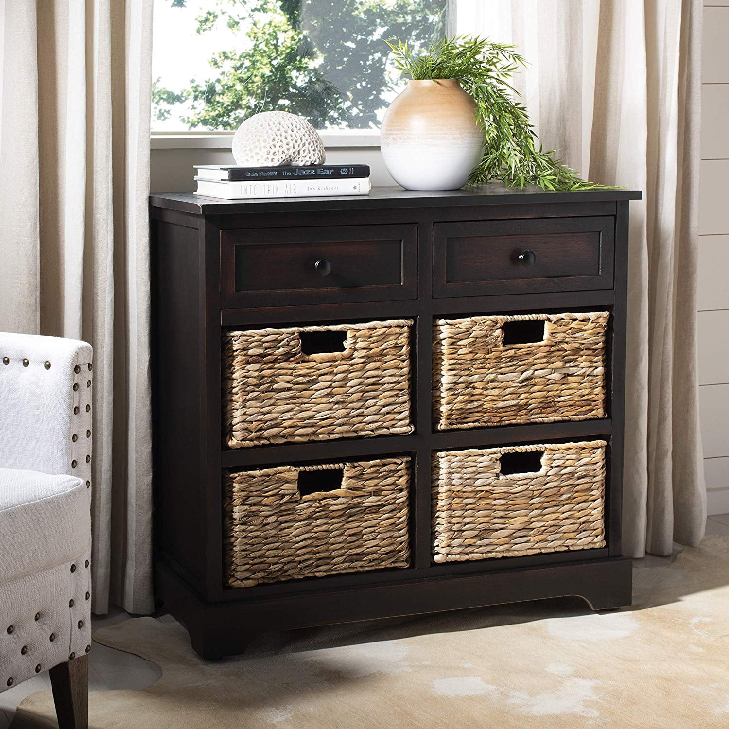 Safavieh American Homes Collection Herman Brown Wicker Basket Storage