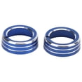 thumbnail image 2 of Accesorios para automóviles, 2 piezas de cubierta de perilla de control de climatización de aire acondicionado de automóvil, anillos de perilla de control de clima de primera línea, 2 of 9