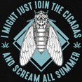 thumbnail image 2 of CafePress - Cicadas I Might Just Join The Cicadas Entomologist Women's Maternity T Shirt - Maternity Dark T-Shirt, 2 of 3