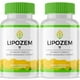 thumbnail image 1 of (2 Pack) Lipozem Keto Capsules, Lipozen Advanced Strength Keto Health and Overall Wellness Vitamin Support Supplement, Lipo Zem Plus Maximum Keto Formula Fitness Capsules Reviews (120 Capsules), 1 of 5