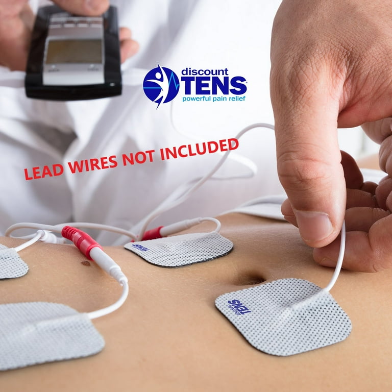 Discount TENS, EMPI Compatible TENS Electrodes, 8 Premium Replacement Pads  for EMPI TENS Units. (2 inch x 2 inch) 