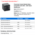 thumbnail image 2 of Powertrain Control Module Relay - Compatible with 2004 - 2007 Buick Rendezvous - AC Delco, 2 of 2