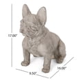thumbnail image 2 of Outdoor Garden Accessories, DOG GARDEN SCULPTURE, Outdoor French Bulldog Garden Statue, Rustic White, No Assembly Required, Rustic White Garden Accessories,Glass Backyard Garden Accessories, 2 of 12