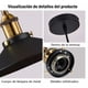 thumbnail image 3 of Lámparas De Techo Industrial Base E26 E27 Colgantes 4 Piezas Elek 4 lamp, 3 of 4