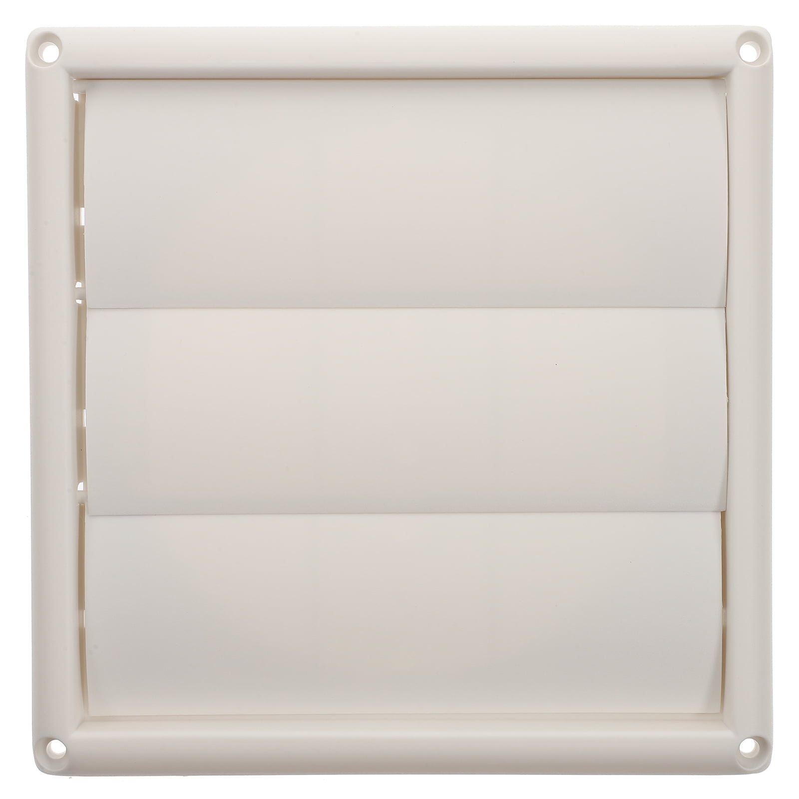 OFFIGAM White Louvered Dryer Vent Cover Replacement, ABS Material, Breathable Design, 5.5 x 5.5 Inches, Easy to Install