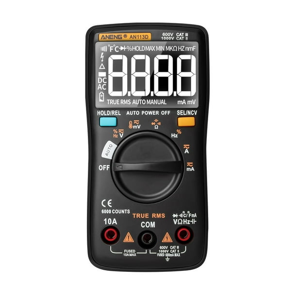 ANENG AN113D Digital Multimeter Electrical Meter 6000 Counts DC AC
