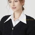 thumbnail image 3 of LoudSung Fake Collar Detachable Half Shirt Blouse False Collar Academic Style Suit Vest Design for Women Girls, 3 of 7