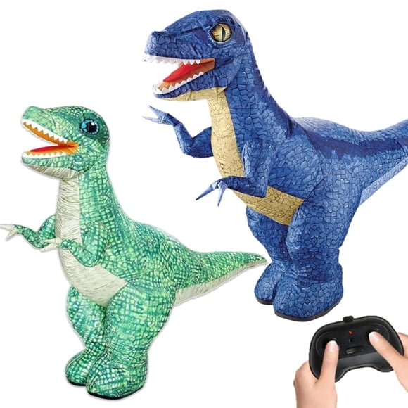 Jkkant Remote Control Inflatable Dinosaur Costume, 35" Walking Interactive Dinosaur Toy with Lights & Music, Rechargeable Outdoor Play for Kids