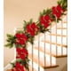 thumbnail image 2 of 15 piezas Poinsettia Flores artificiales de Navidad Decoraciones Adornos para árboles de Navidad Rojo Brillo Dorado con clips Adepaton WMZY-831, 2 of 7