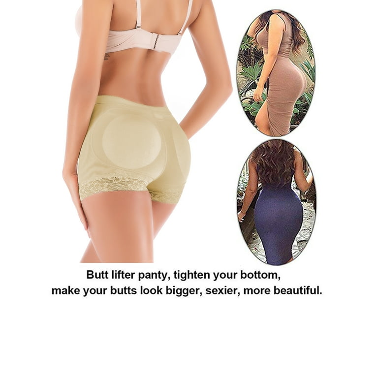 Lace Padded Butt Lifter Hip Enhancer Control Panties | Shapewear Boyshorts
