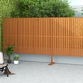 thumbnail image 3 of POSHIONS Louvered Decorative Screen Brown 76"H x 47.2"L x 15.14"W, 3 of 6