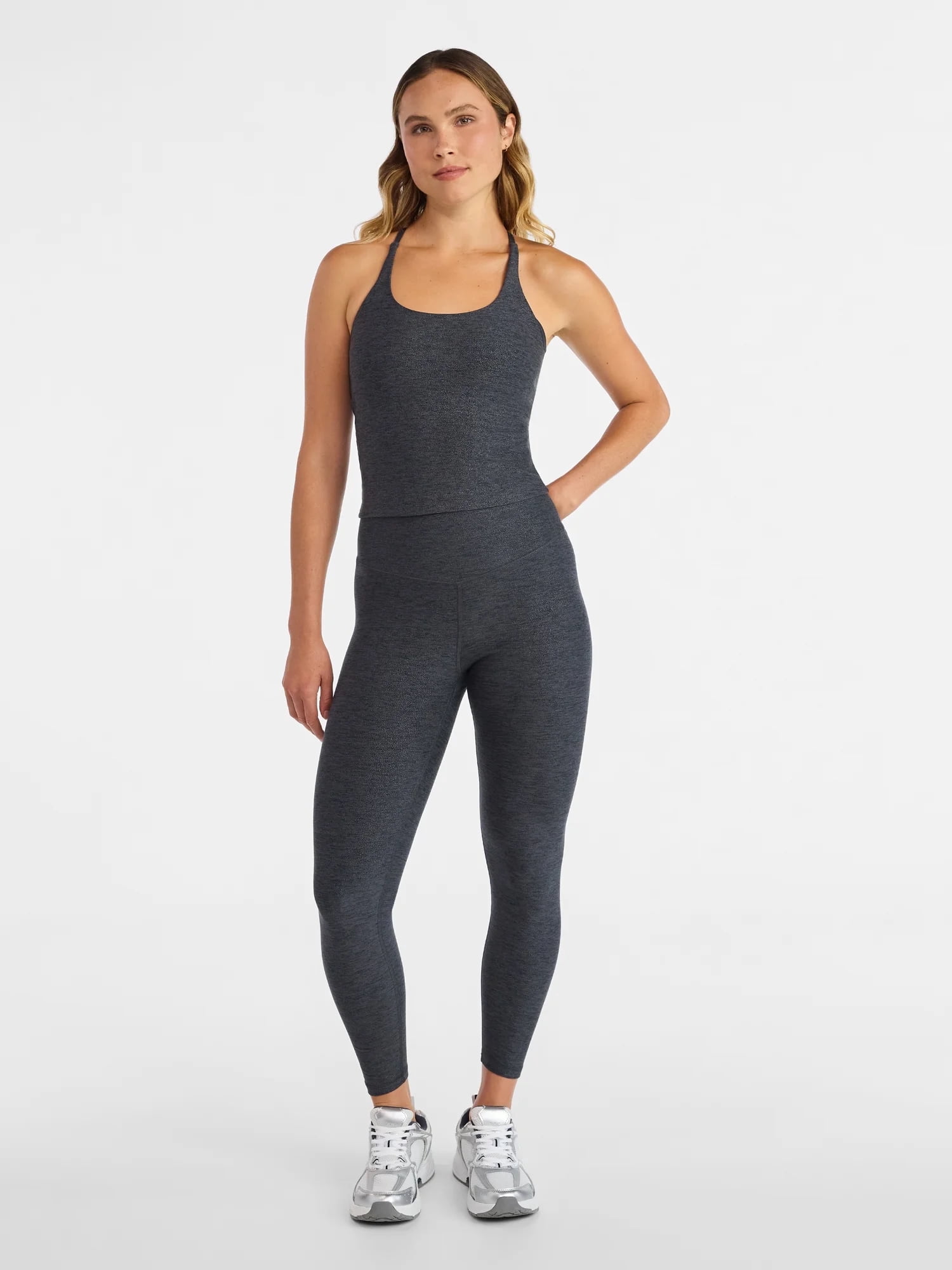 Avia Women's and Women's Plus ButterCore Foil Sports Bra Tank Top, Sizes XS-4X