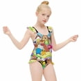 thumbnail image 6 of Adventure Time Girls Swimsuit Ruffle One-piece Beachwear Kids Cute Swimwear Summer Bathing Suit 6-7Y（110cm）, 6 of 8
