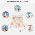 thumbnail image 6 of FORMRS Boys Swim Trunks Quick Dry Mesh Liner Boardshorts Sizes XS-XL, White Floral Orange, 6 of 7
