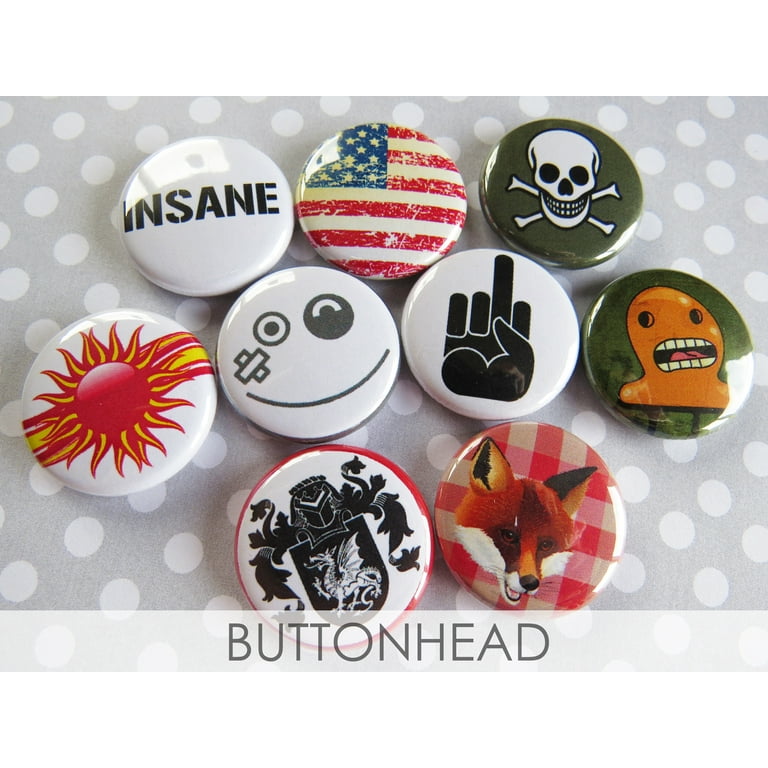 Punk Grunge Buttons Pins Rebel Set Pack of 35-1” Pinback Collectible  Collection 
