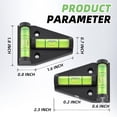 thumbnail image 3 of T Type RV Levelers, Cross Check Levelers Bubble Levels for RVs, Camper, Furniture, Trailers, Tripods, Camera Equipment, 3 of 4