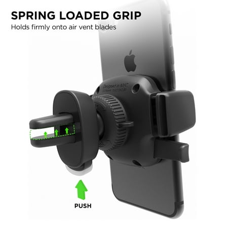 iOttie - Easy One Touch 4 Vent Mount for Mobile Phones - Black