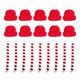 thumbnail image 2 of 10 juegos de elegantes mini bufandas y sombreros navideños para decorar ropa de muñecas, accesorios creativos con plantas para festivales y fiestas navideñas., 2 of 4