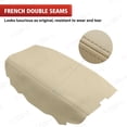 thumbnail image 3 of KBH Leather Center Console Lid Armrest Cover for 2009-2014 Acura TSX Accessories, Car Arm Rest Covering Replacement Skin Upholstery, Beige, 3 of 6
