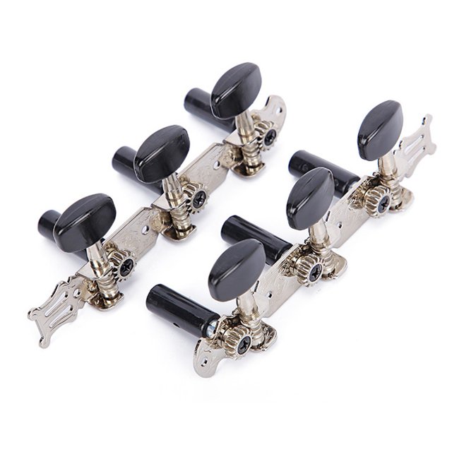 6Pcs Classic Guitar Tuning Pegs Tuners Open Gear Machine Heads Chrome Part 3R+3L Style7