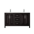 thumbnail image 5 of Wyndham Collection Wcv252560d-Vca-Mxx Daria 60" Free Standing Double Basin Vanity Set -, 5 of 7