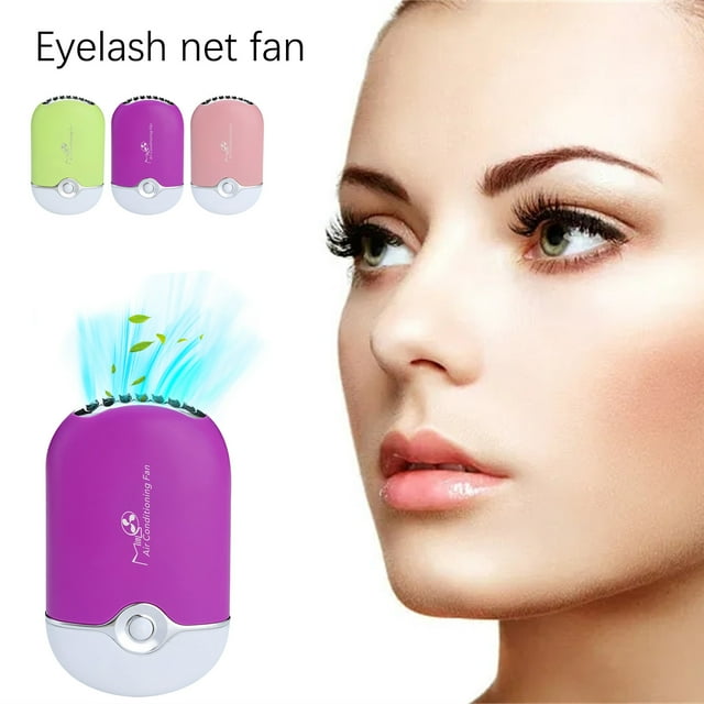 Vaidha Fan Hair Dryer USB Rechargeable Cool Mini Makeup Fan Eyelash Expansion Handheld Fan
