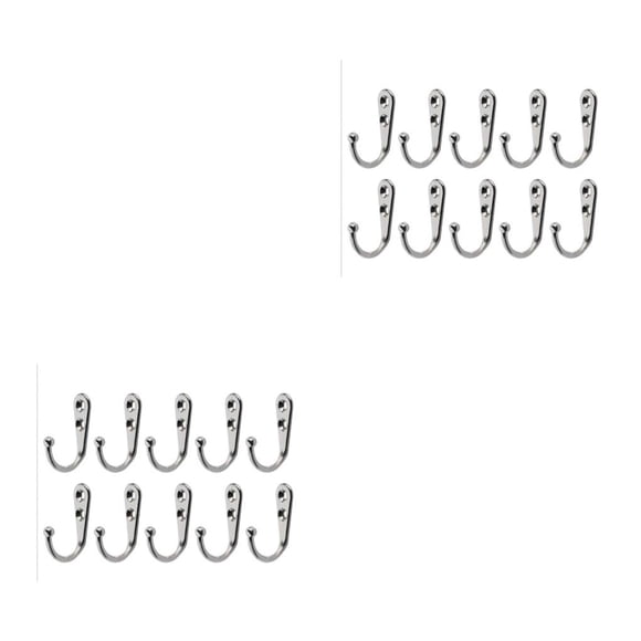 Matsuzay Colgador de montaje en pared Tamaño pequeño Organización Accesorio Toalla Ropa Sombrero Gancho de almacenamiento Ganchos de sujeción tipo 3 2piezas Matsuzay CBP448620