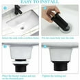 thumbnail image 5 of Matte Black Bathroom Sink Drain, Universal Pop Up Design Ensures Seamless Installation Without Overflow, Pop Up Drain Stopper, 5 of 5