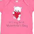 thumbnail image 4 of Inktastic It's My First Valentine's Day Boys or Girls Baby Bodysuit, 4 of 5