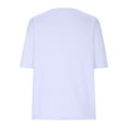 thumbnail image 3 of Hauts à Manches Courtes pour Femmes Mode Imprimée Décontractée Col en V T-Shirt Ample Manches Courtes T-Shirts d'Été pour Femmes, 3 of 6