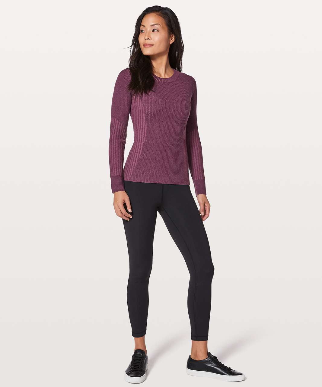 Lululemon Athletica Women s Feeling Balanced Merino Wool Sweater 2 Maroon