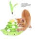 thumbnail image 4 of Juguete De Torre De Bola De Gato Desmontable, Juguete Interactivo De 3 Niveles Con Pluma, Resistente Y Duradero Para Ejercicio De Gatito, 4 of 7