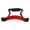 Bright Red, variant on tasrioml Arm Blaster Adjustable Strap Muscle Training Multi-purpose Bicep Curl Support Isolator Gym Equipment