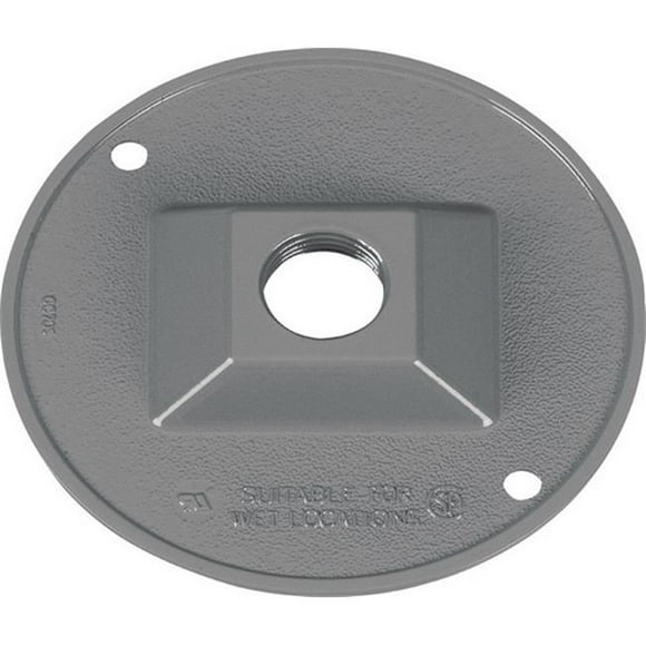 14381 4.5 in. Gray Weatherproof Lampholder Cover