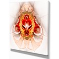 thumbnail image 2 of Grand Cœur Fractal Symétrique Rouge - Art Abstrait sur Toile, 2 of 3