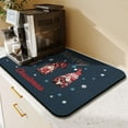 thumbnail image 3 of Christmas Dish Drying Mat 23x15in,Christmas Drying Mat for Kitchen Counter,Absorbent Hide Stain Anti-Slip Coffee Bar Accessories Fit Under Coffee Machine Mat,Dish Drying Mats for Kitchen, 3 of 6