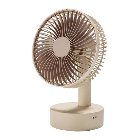 Twfbrm Portable Desktop Electric Fan, USB Rechargeable Mini Table Fan, 360°Rotation Ultra Quiet Personal Desk Fan for Home Office Bedroom Dorm Stroller Camping