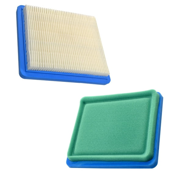 HQRP 2-Pack Air Filter Cartridge for Briggs & Stratton model 080200 091200 092200 094200 095200 110400 110600 112200 117400 118400 11A600 series Lawn Mower Engine