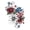 Patriotic 04, variant on Manfei Watercolor Patriotic Star Queen Comforter Set, Red Blue Floral Comforter Sets Queen, Black Reversible 3pcs, 1 Comforter and 2 Pillowcases