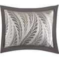 thumbnail image 6 of Lanco Fern Swirls 7 Piece Comforter Set, Gray Taupe, Bed Size California King, Fill Polyester, Leaves, 6 of 7