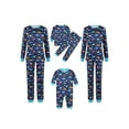 thumbnail image 1 of Qiylii Cartoon Dinosaur Print Christmas Matching Pajamas Set T-shirtTrousers, 1 of 5
