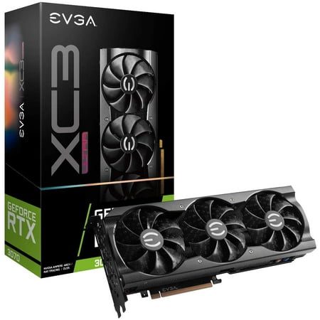 Open Box EVGA GeForce RTX 3070 XC3 Ultra Gaming 8GB GDDR6 08G-P5-3755-KR - Black