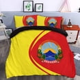 thumbnail image 2 of Macedonia del Norte Escudo de Armas Juego de cama Círculo RLT7, 2 of 5